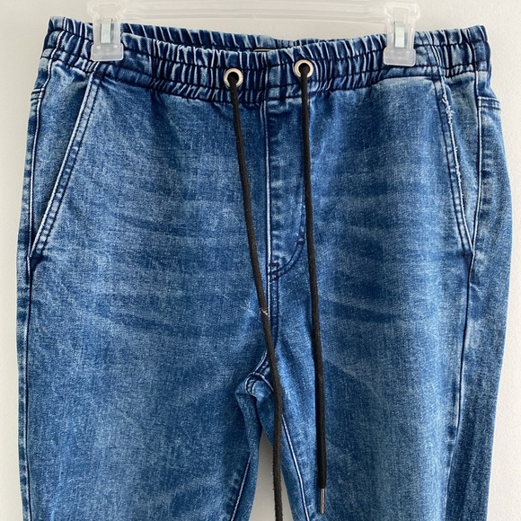 Forever 21 XXI Men’s jean joggers with zippers - size medium - Picture 2 of 5